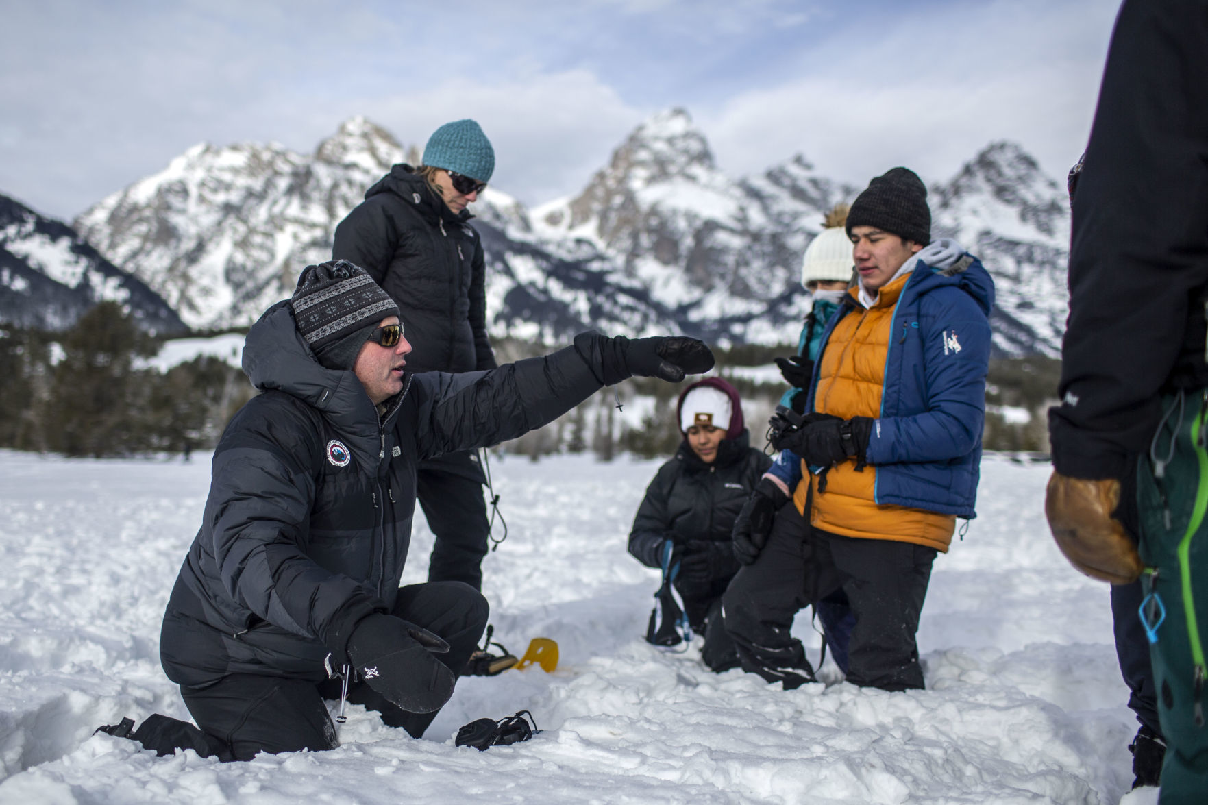 Students learn snow science